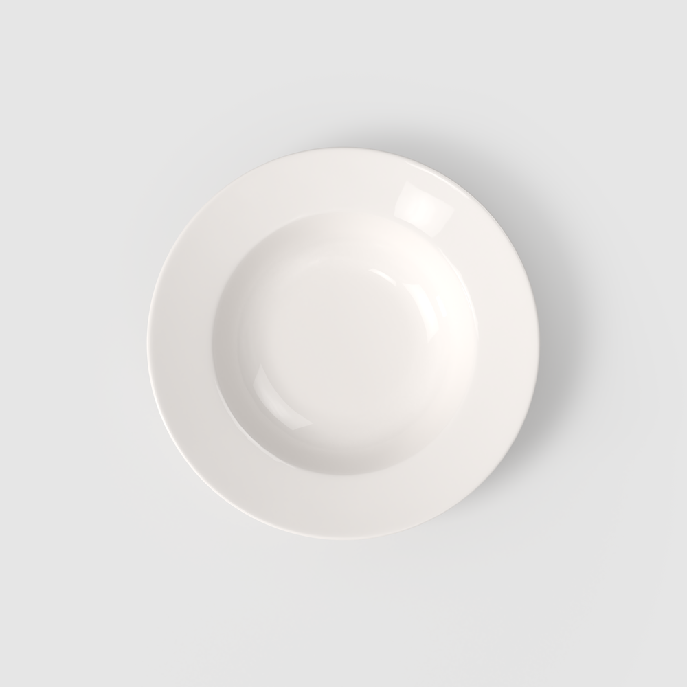 For Me Soup bowl - White, 9.9'', Premium Porcelain