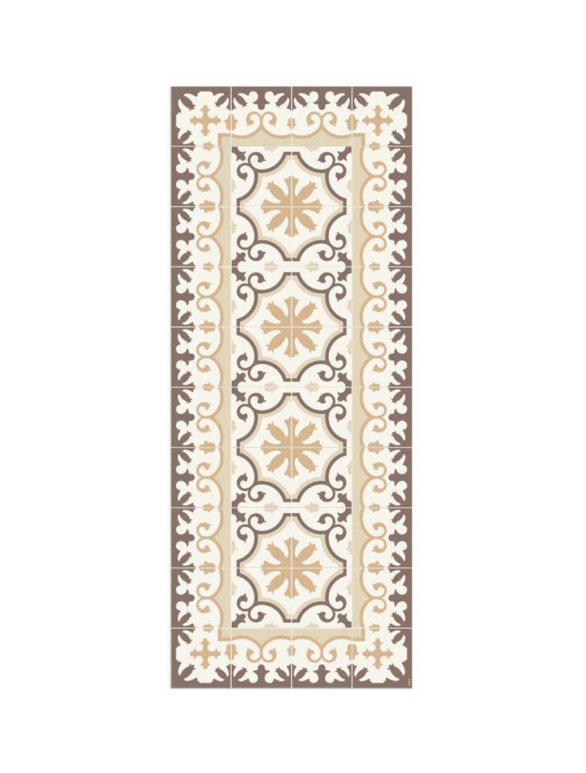 BARCELONE - Tapis en vinyle Avenir Sand beige 80x200