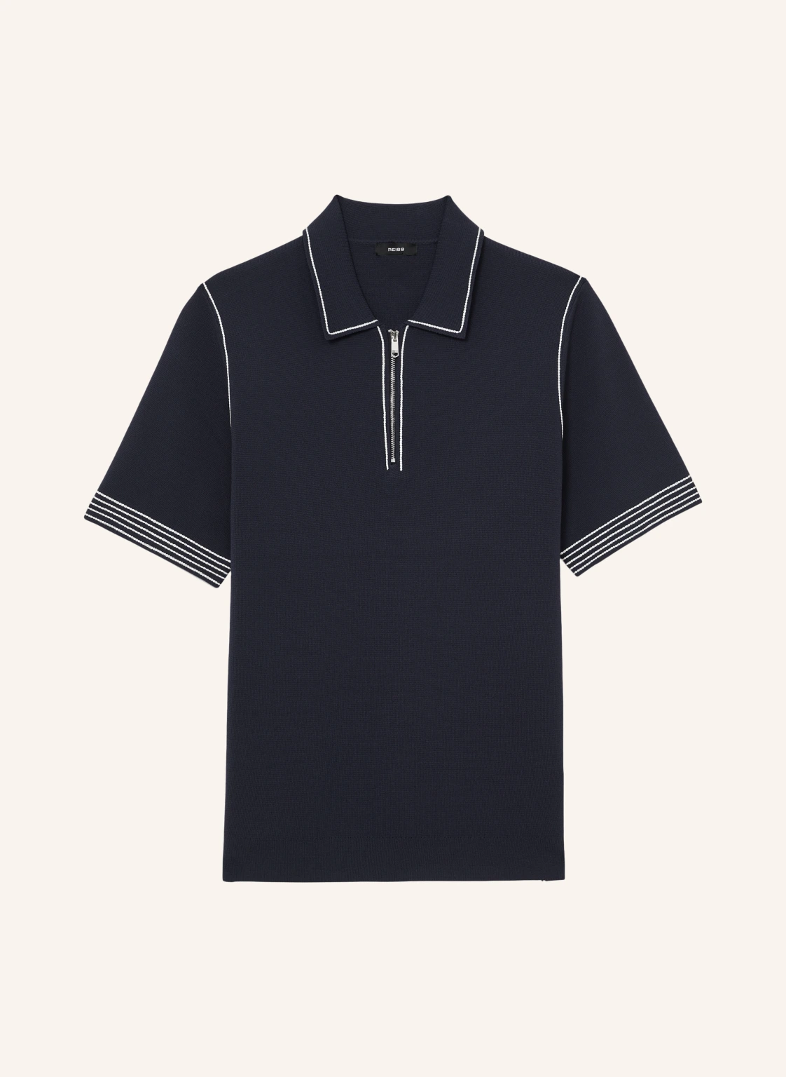 REISS Strick-Poloshirt MASON