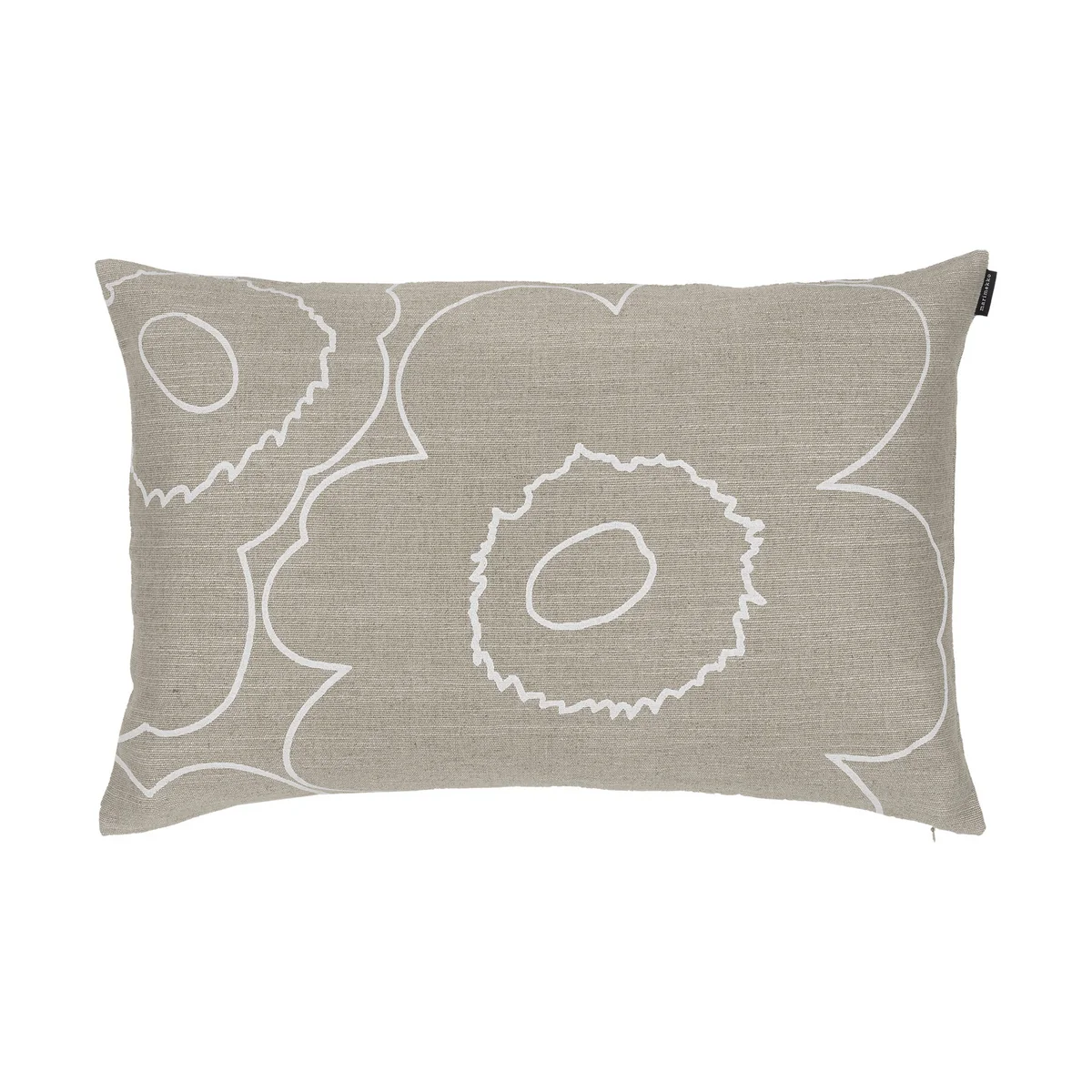 Marimekko - Piirto Unikko Kissenbezug, 40 x 60 cm, sand / weiß