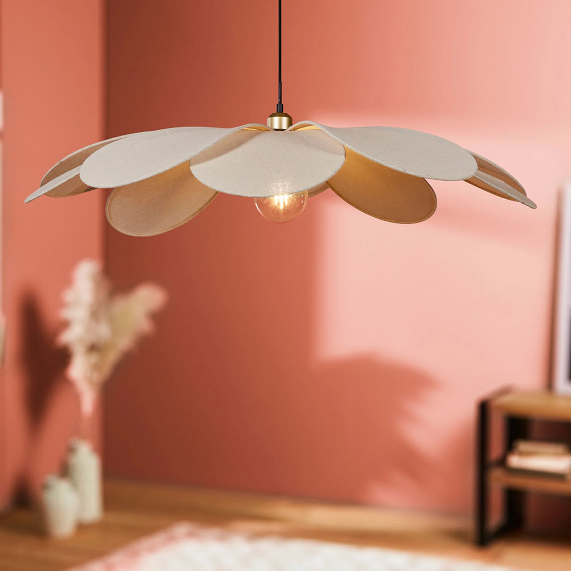 Ostaria Suspension MARGAUX coloris écru 11 x 87 cm