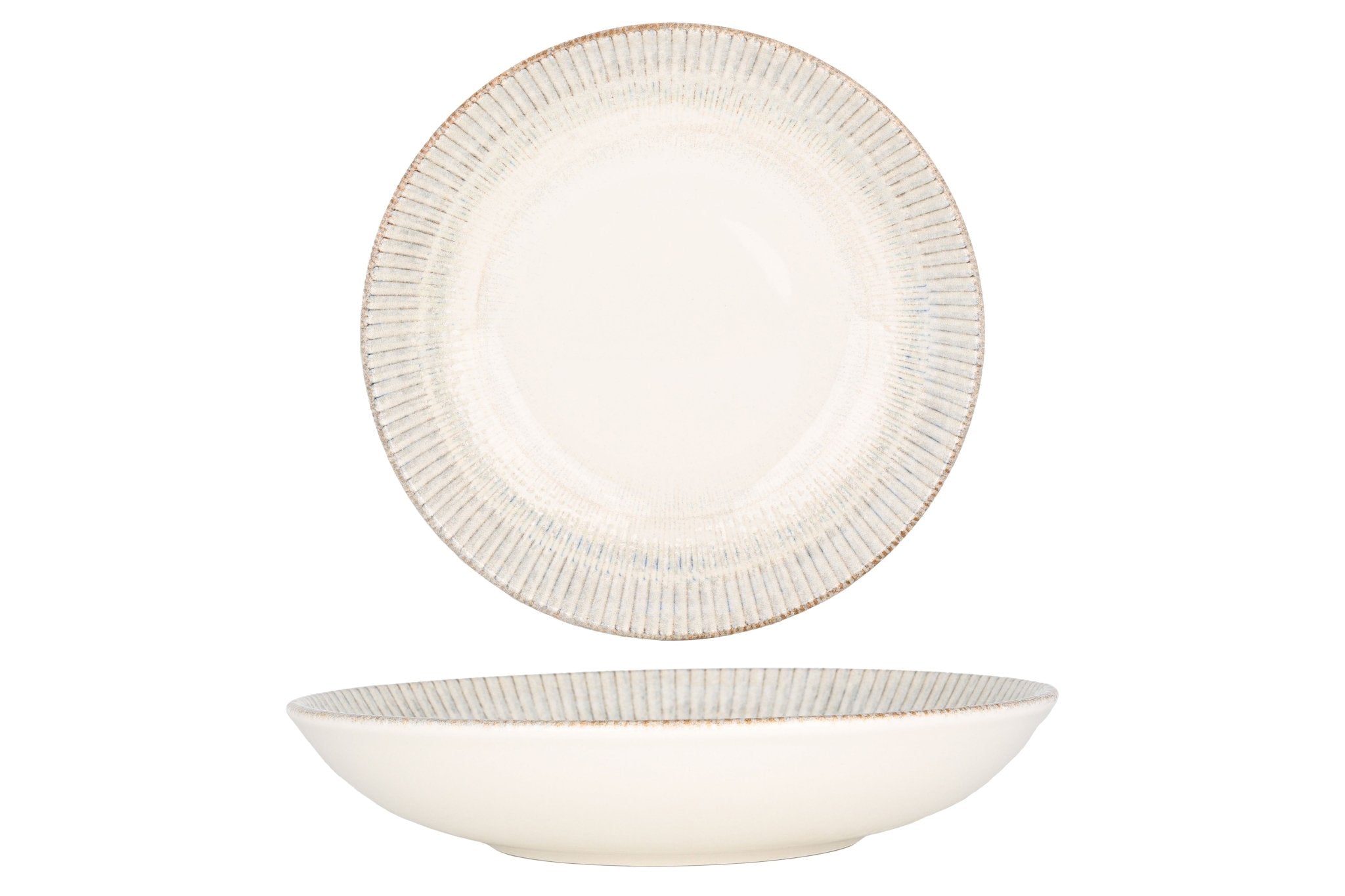 Bonna Diep bord - Galata - Porselein - 23 cm (1000cc) - set van 6