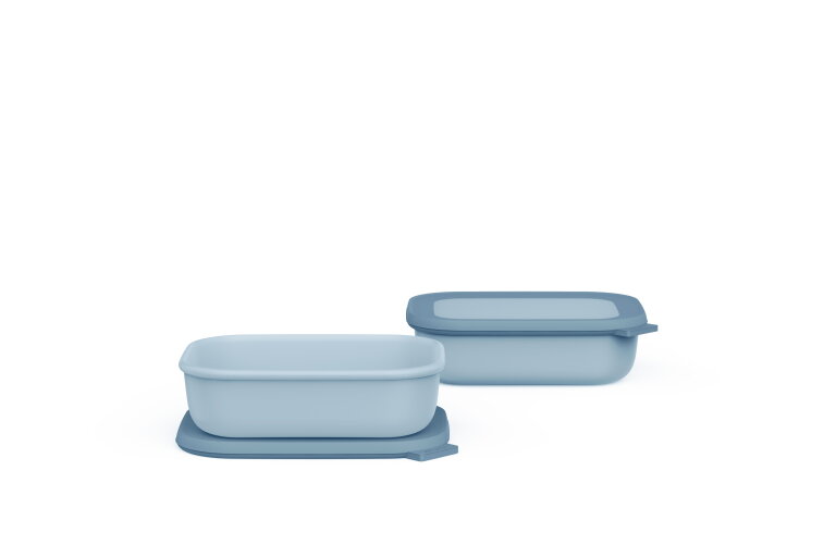 Promoset cirqula rectangle 1000 ml 2-delig - nordic blue