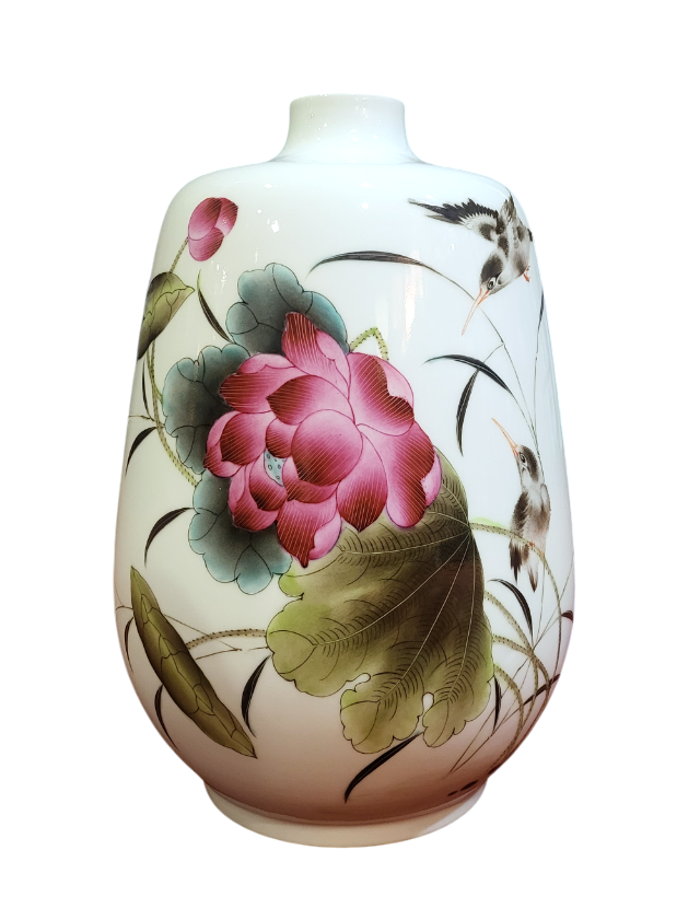 Fine Asianliving Chinese Vaas Porselein Lotus