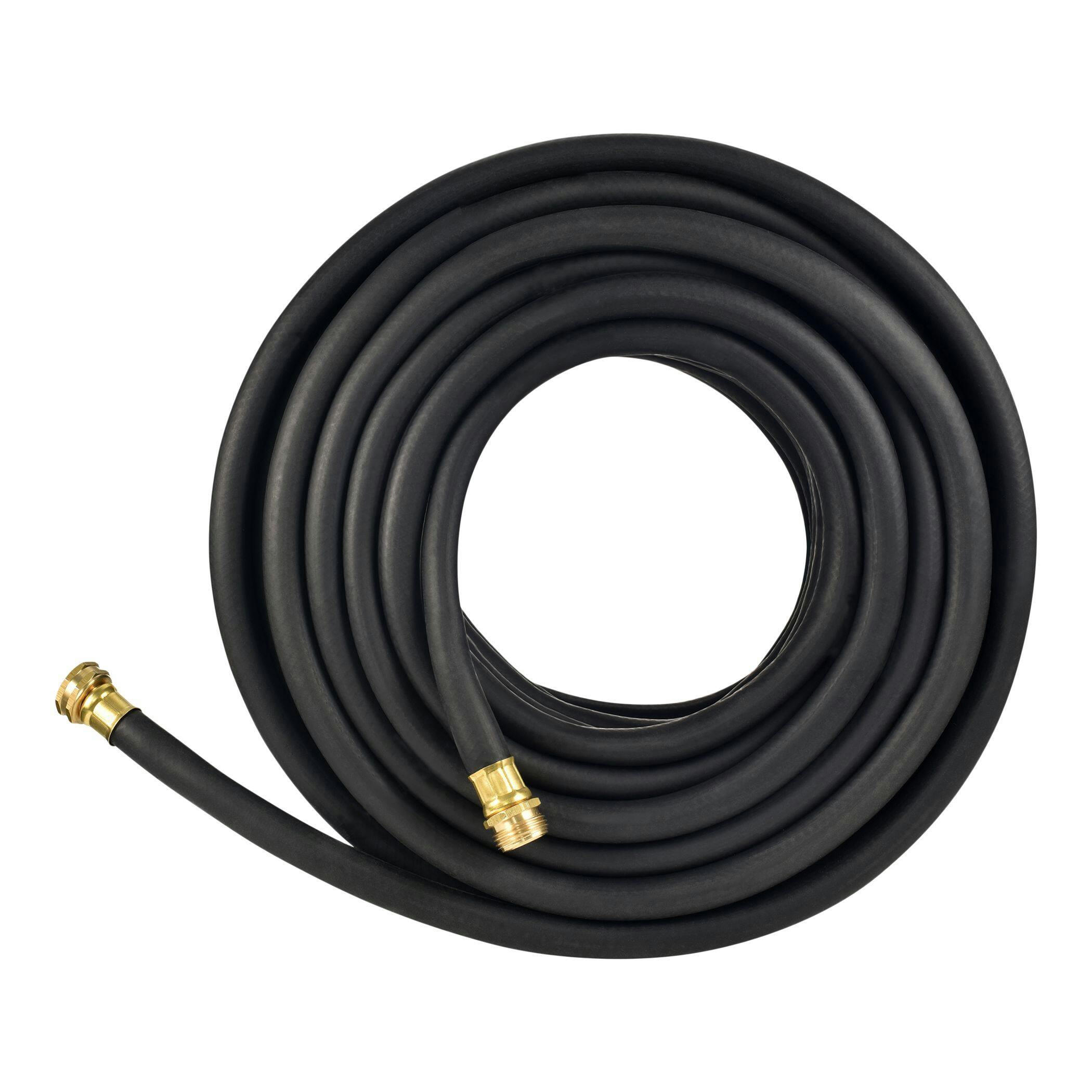 Flexon Traditional Rubber Garden Hose, 100-ft