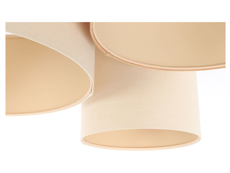 Lampa sufitowa Boho 3-punktowa beżowa