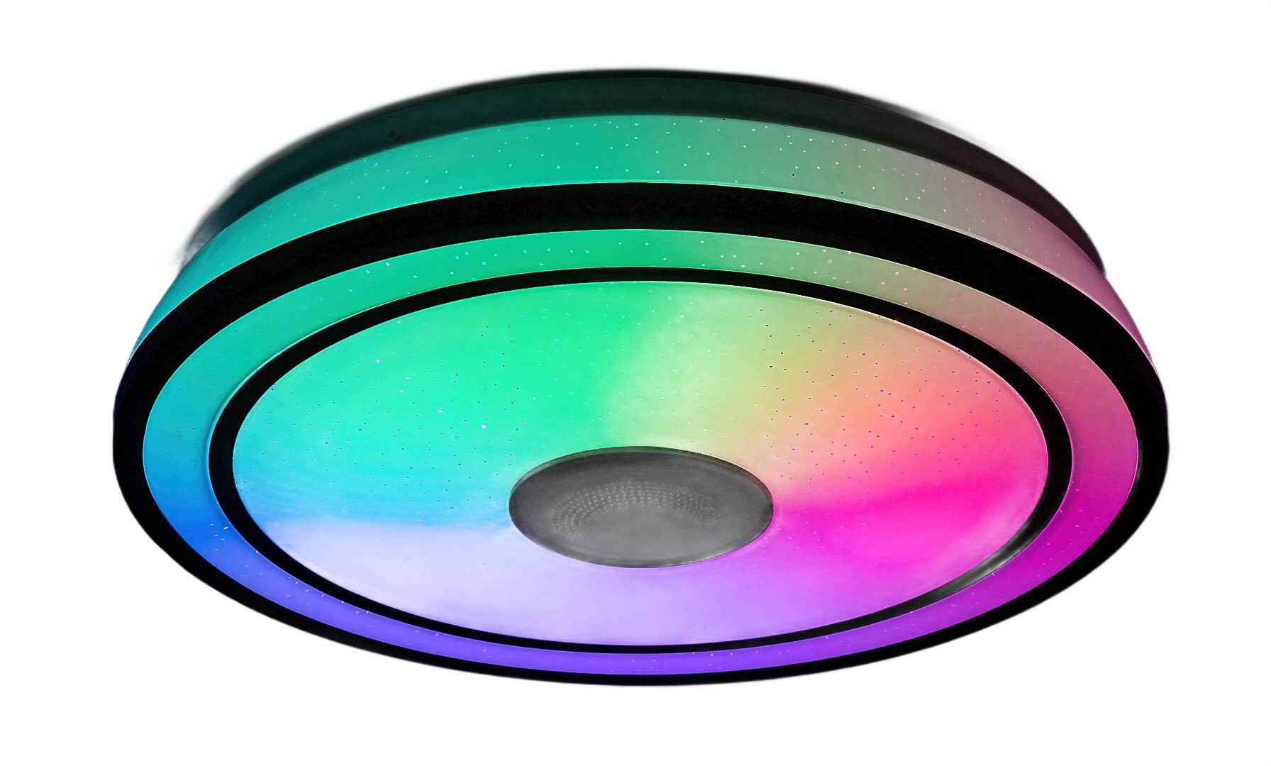 Plafon Nikolaus z pilotem okrągły czarny LED 1x24W 39,5cm IP20 Rabalux