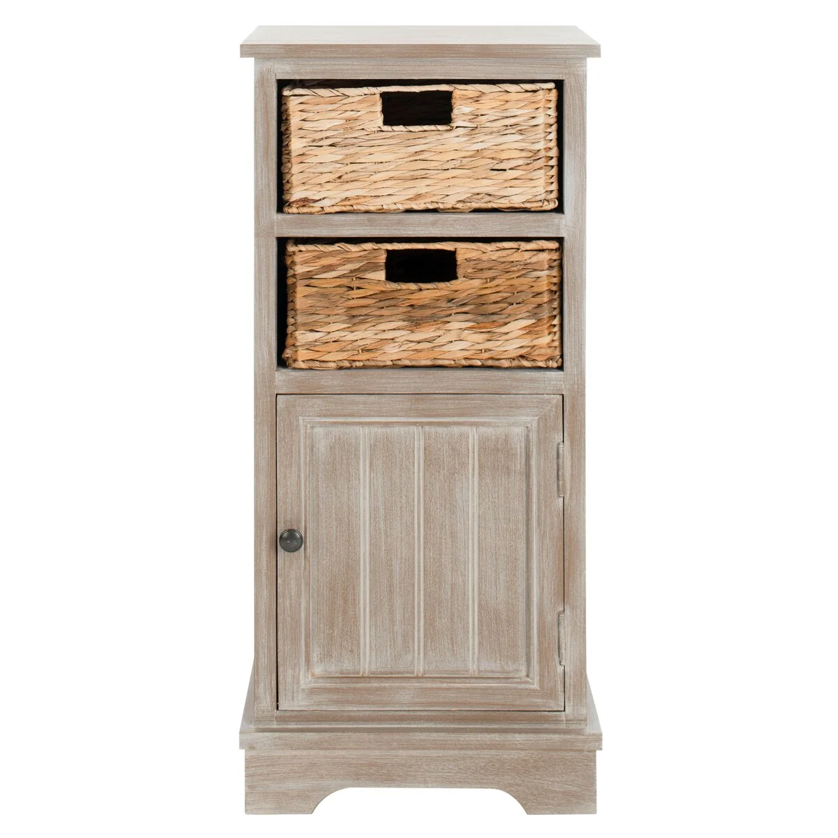 SAFAVIEH Golda Distressed Black Storage Cabinet - 15.9 x 11.8 x 35 - 16Wx12Dx35H
