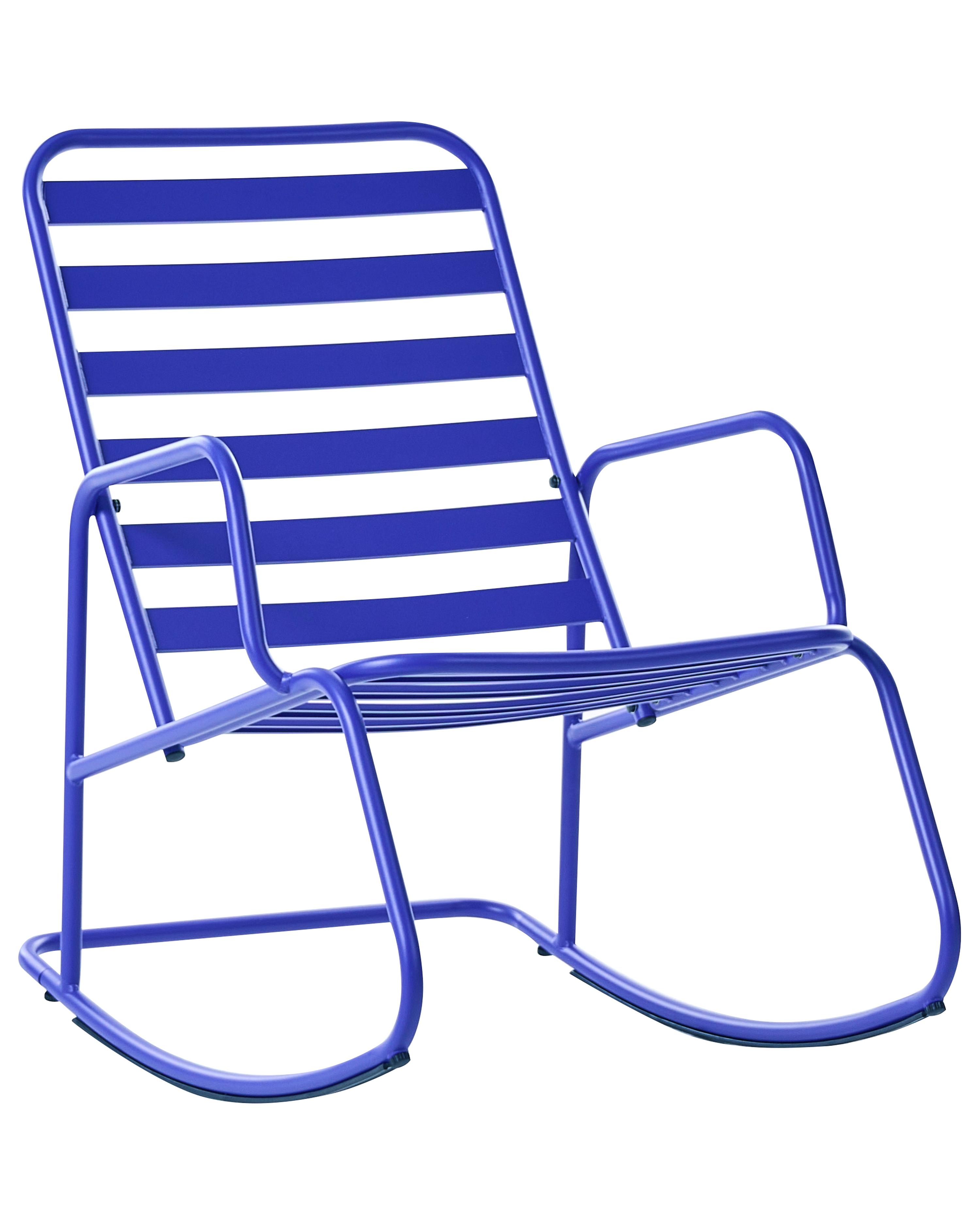 Garden Rocking Chair TURI Metal Blue