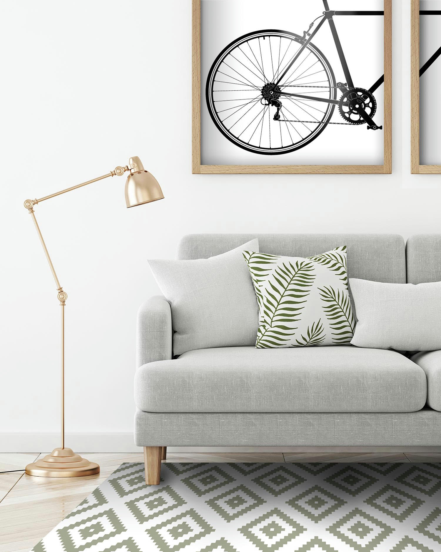 - Tapis vinyle carrés verts 200x200cm