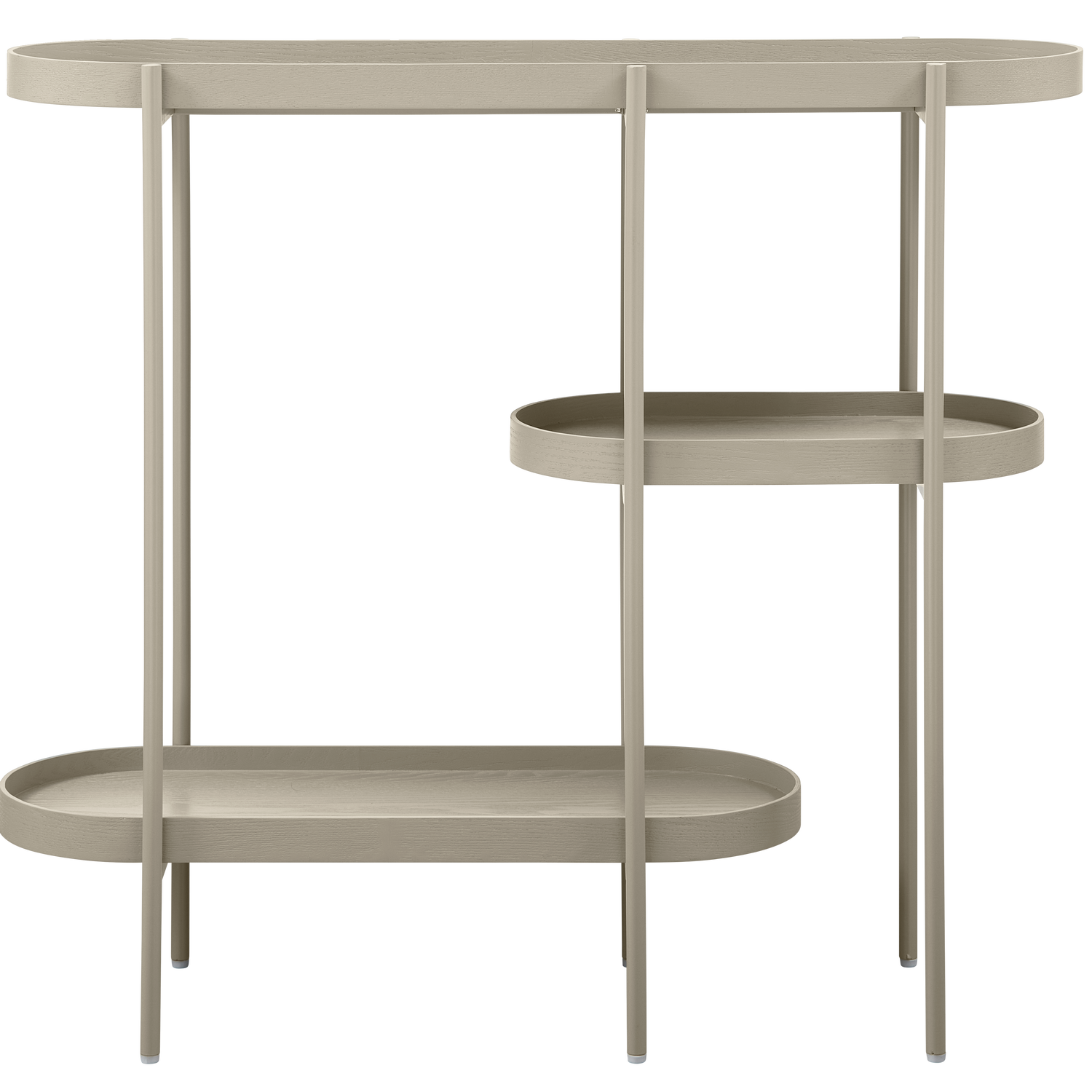WOOOD widetable Noan - Hout/Metaal - Beige - 80x90x28