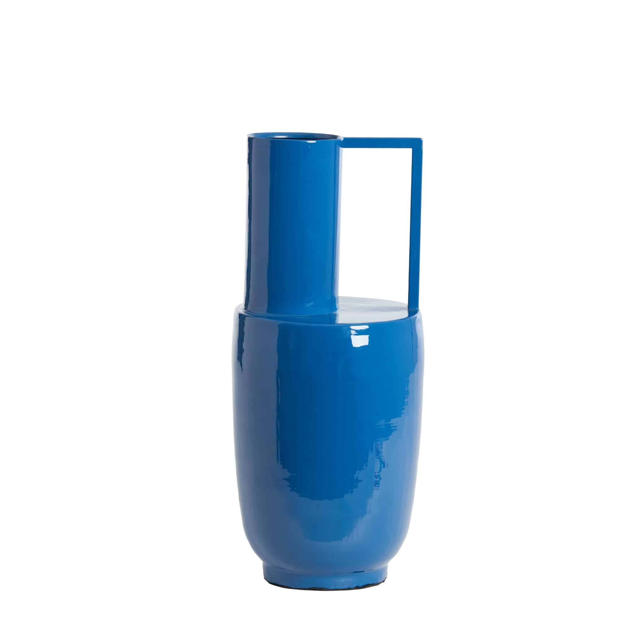 Light & Living vaas Certalo - blauw - Ø20cm