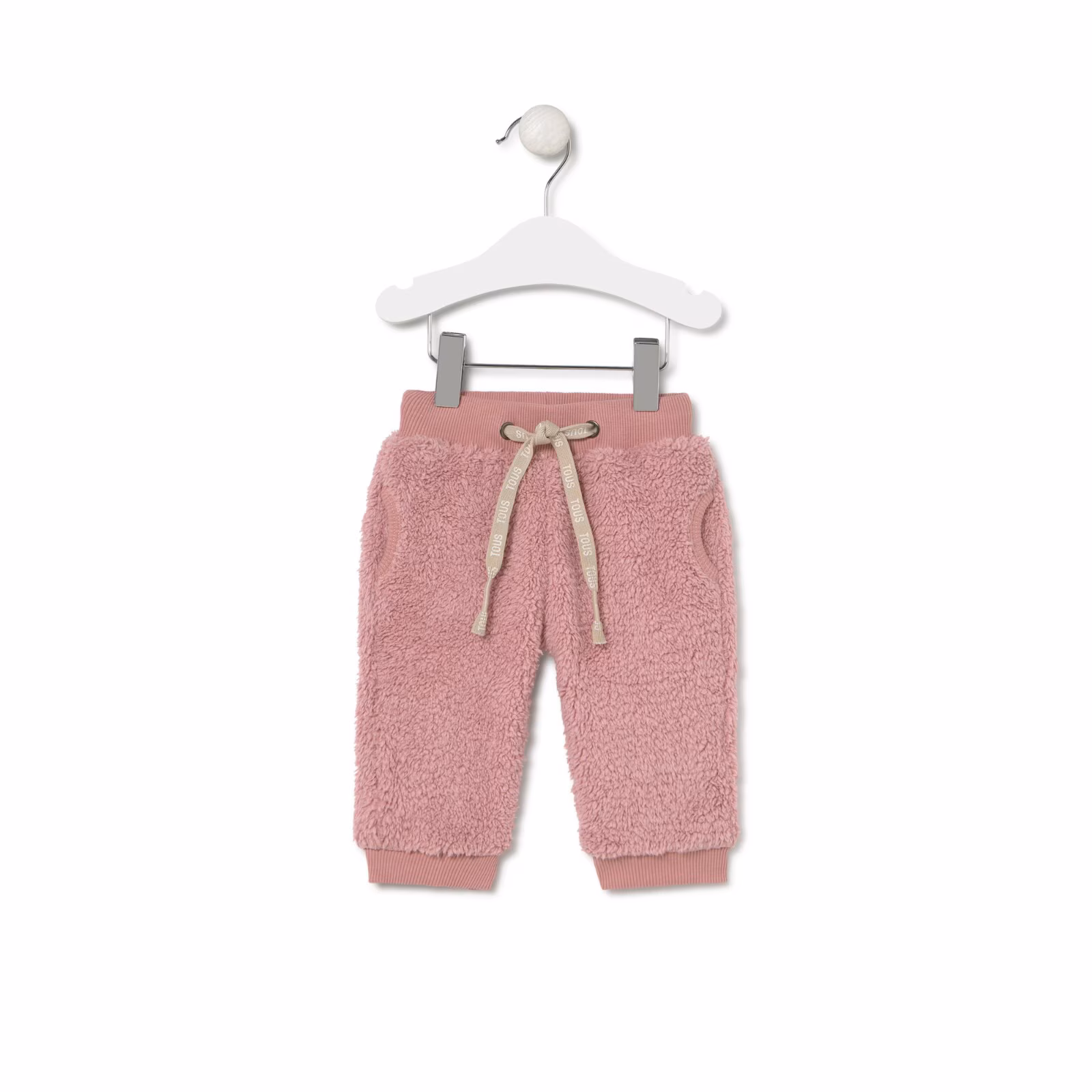Pantalón deportivo de pelo Casual rosa