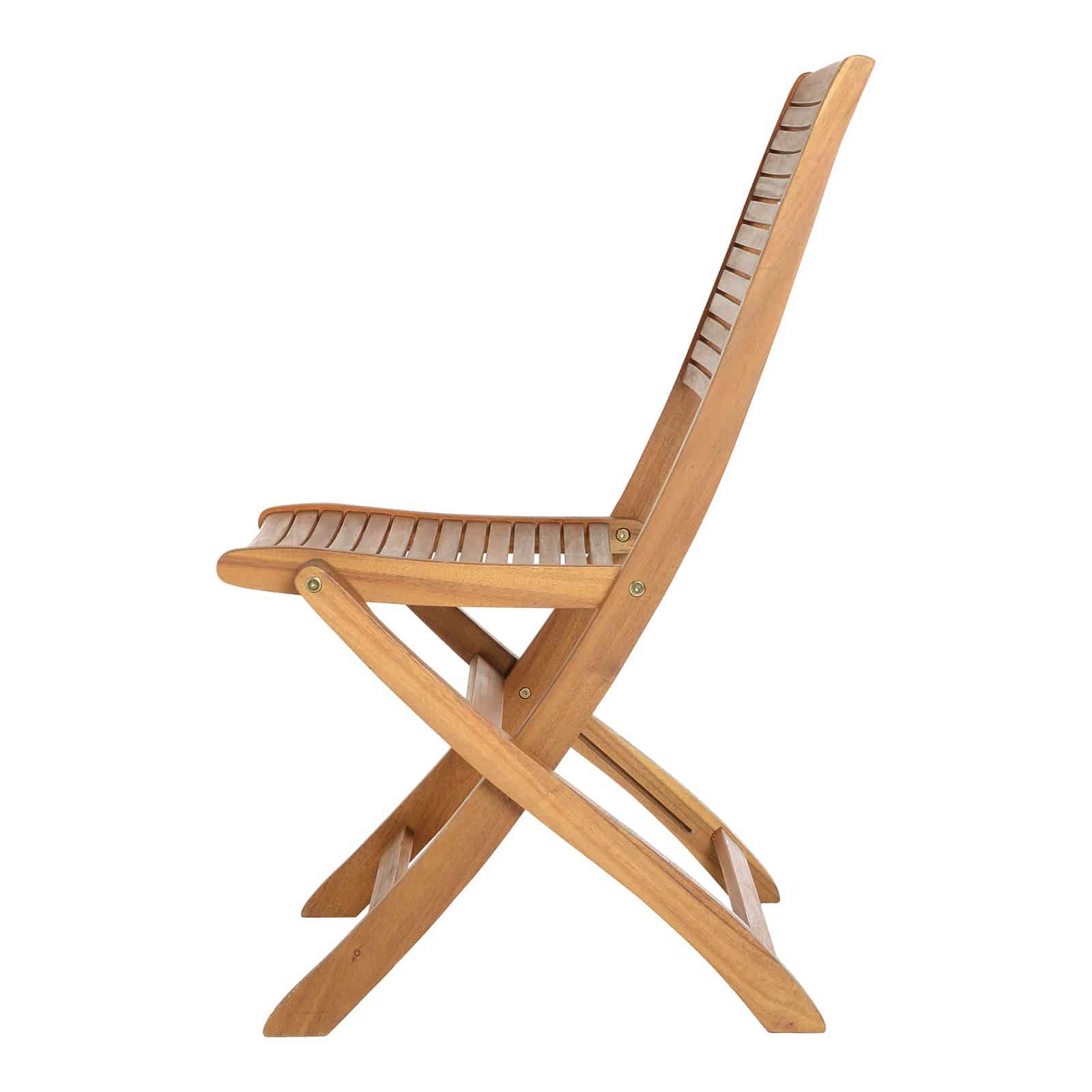 Klappstühle Marta aus Akazienholz Braun, 2 Stück