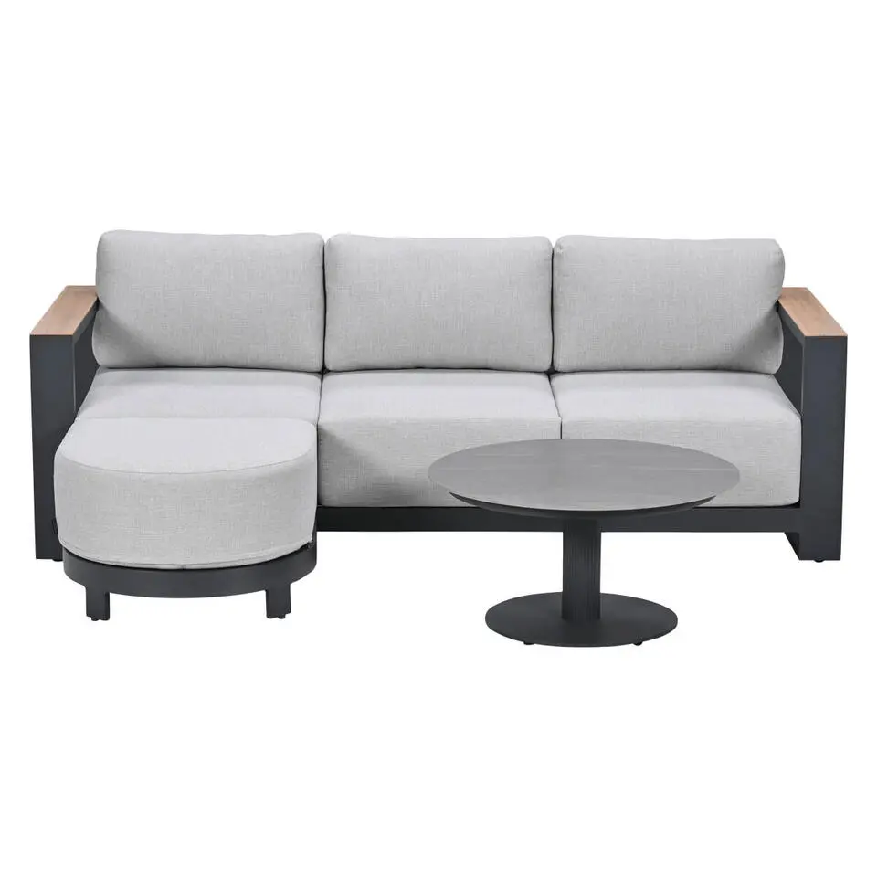 Garden Impressions Malakka loungeset 3-delig - light teak look