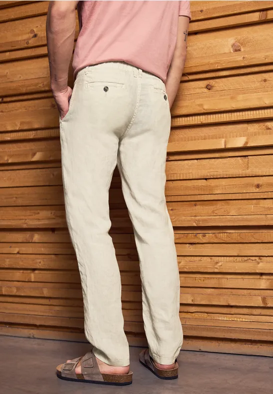 Relaxed Fit Leinenchino