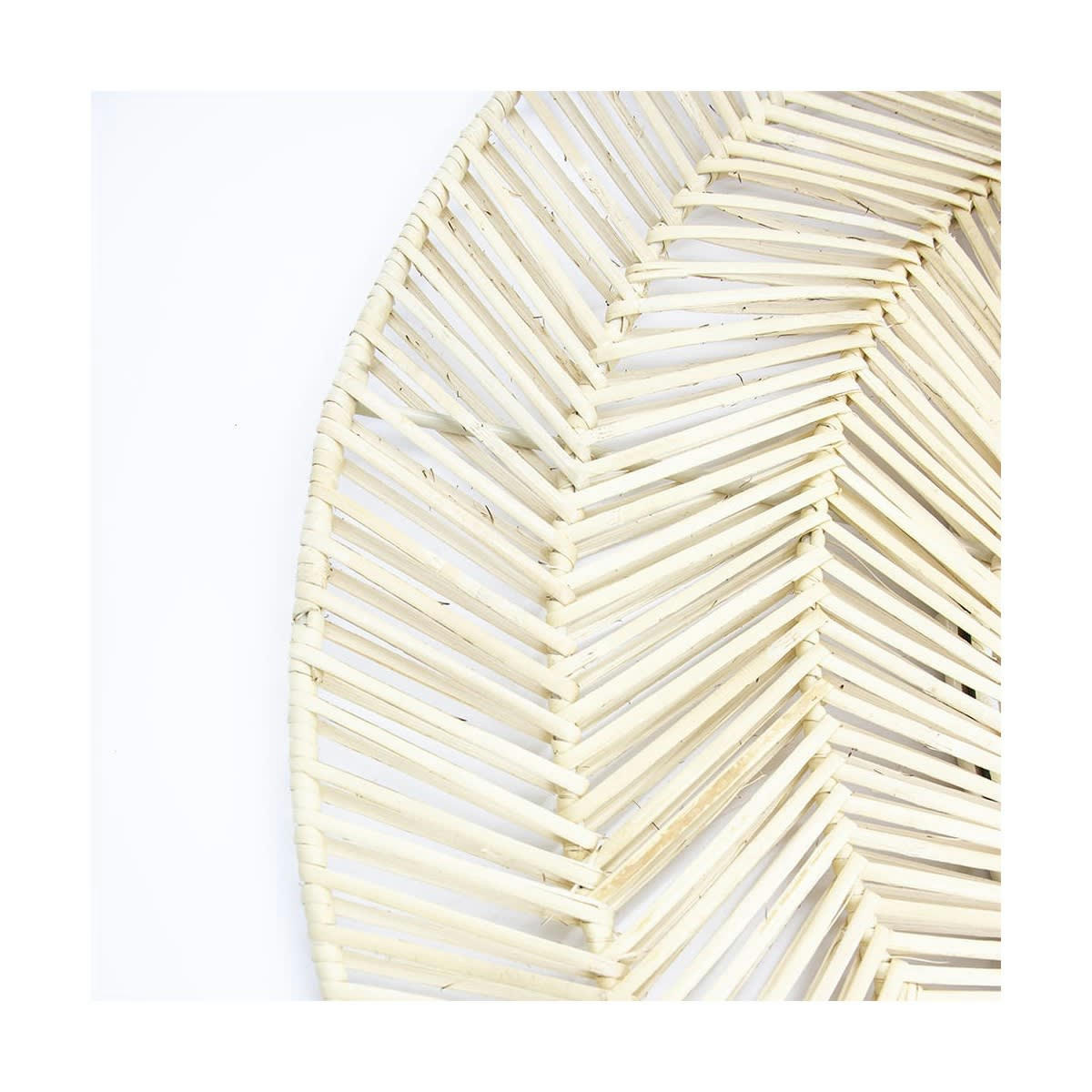 INDONESIA - Miroir rond cadre en rotin D55