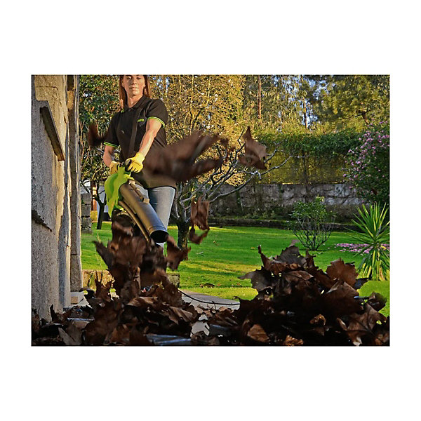 Aspirateur et Souffleur de feuilles 3000W Sac 35L Bandoulière et roulettes Confort VITO