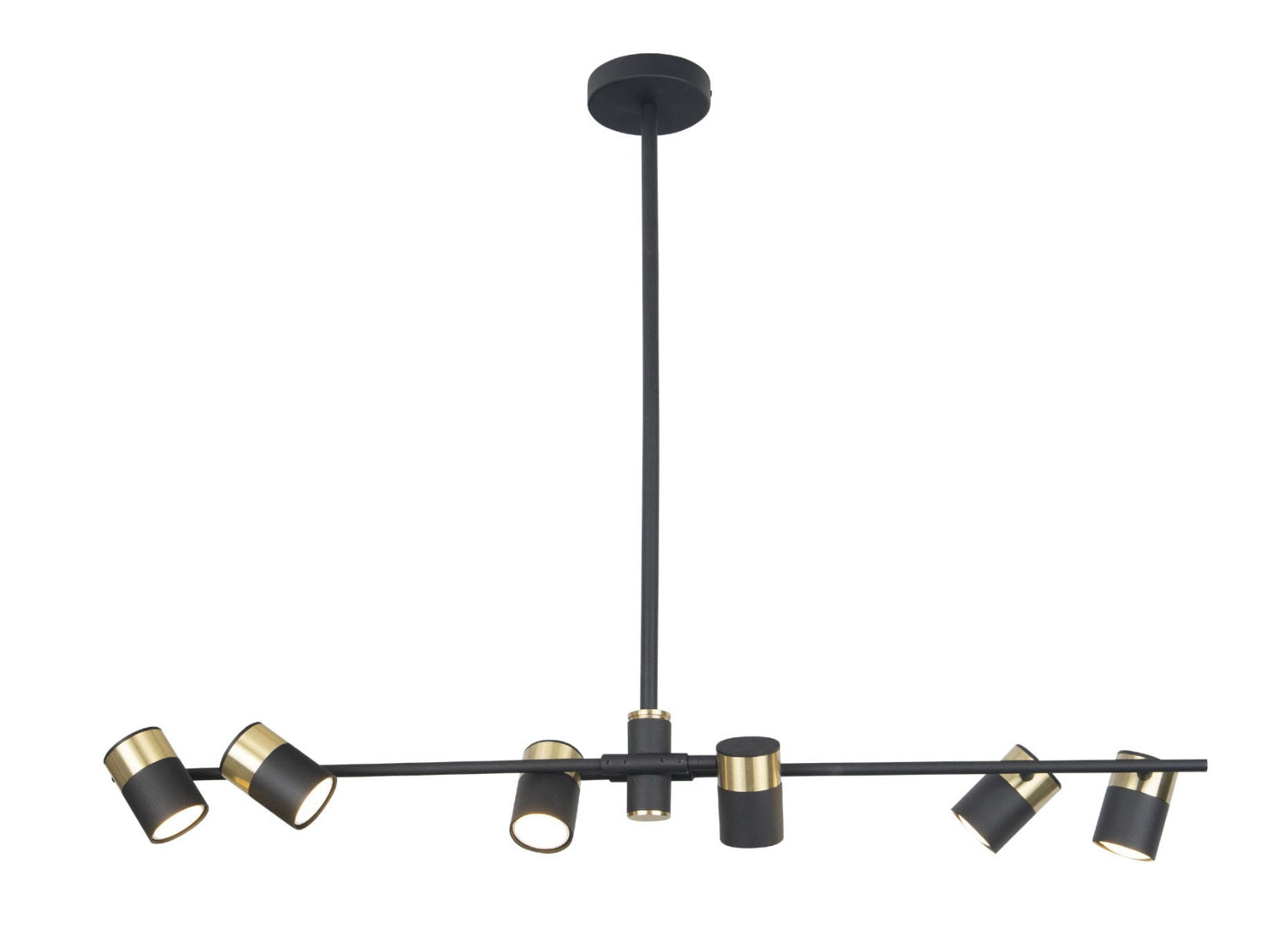Lampa wisząca złoto-czarna PUMA 6xGU10x5W wym: 72,5x95x12 cm Maxlight