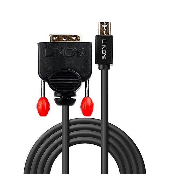 Câble Mini DisplayPort vers DVI Noir 2m LINDY