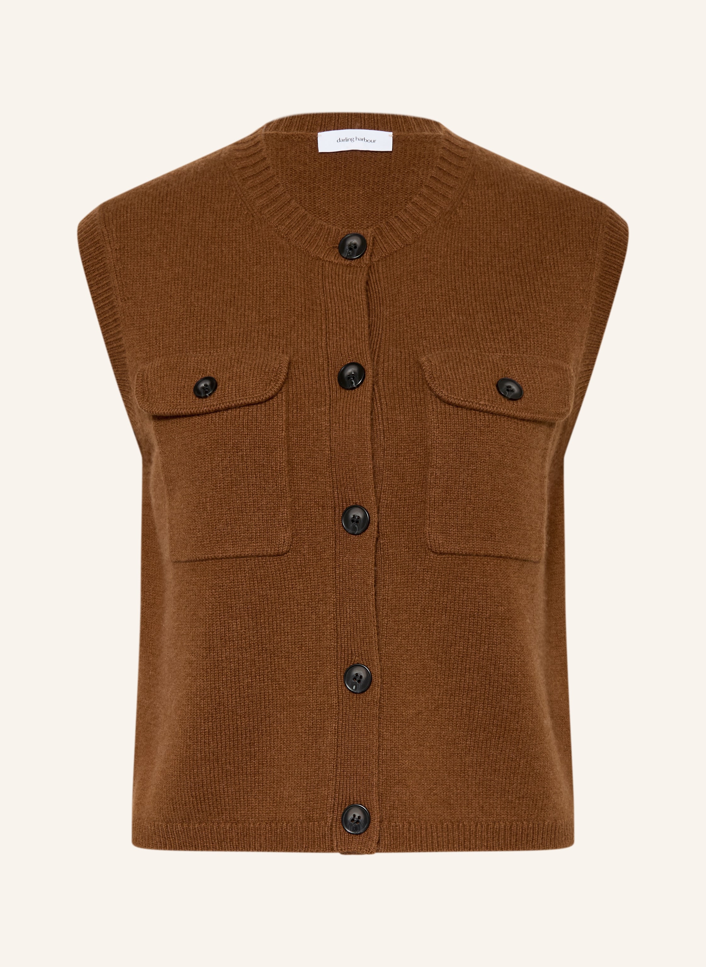 darling harbour Strickweste mit Cashmere
