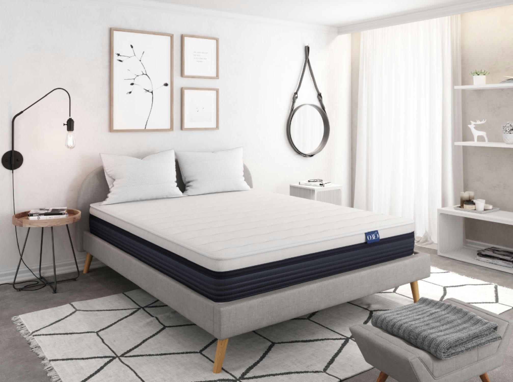 OBED - MEMORY ZEN - MEMORY ZEN Matelas à mémoire de forme - Largeur 160 cm