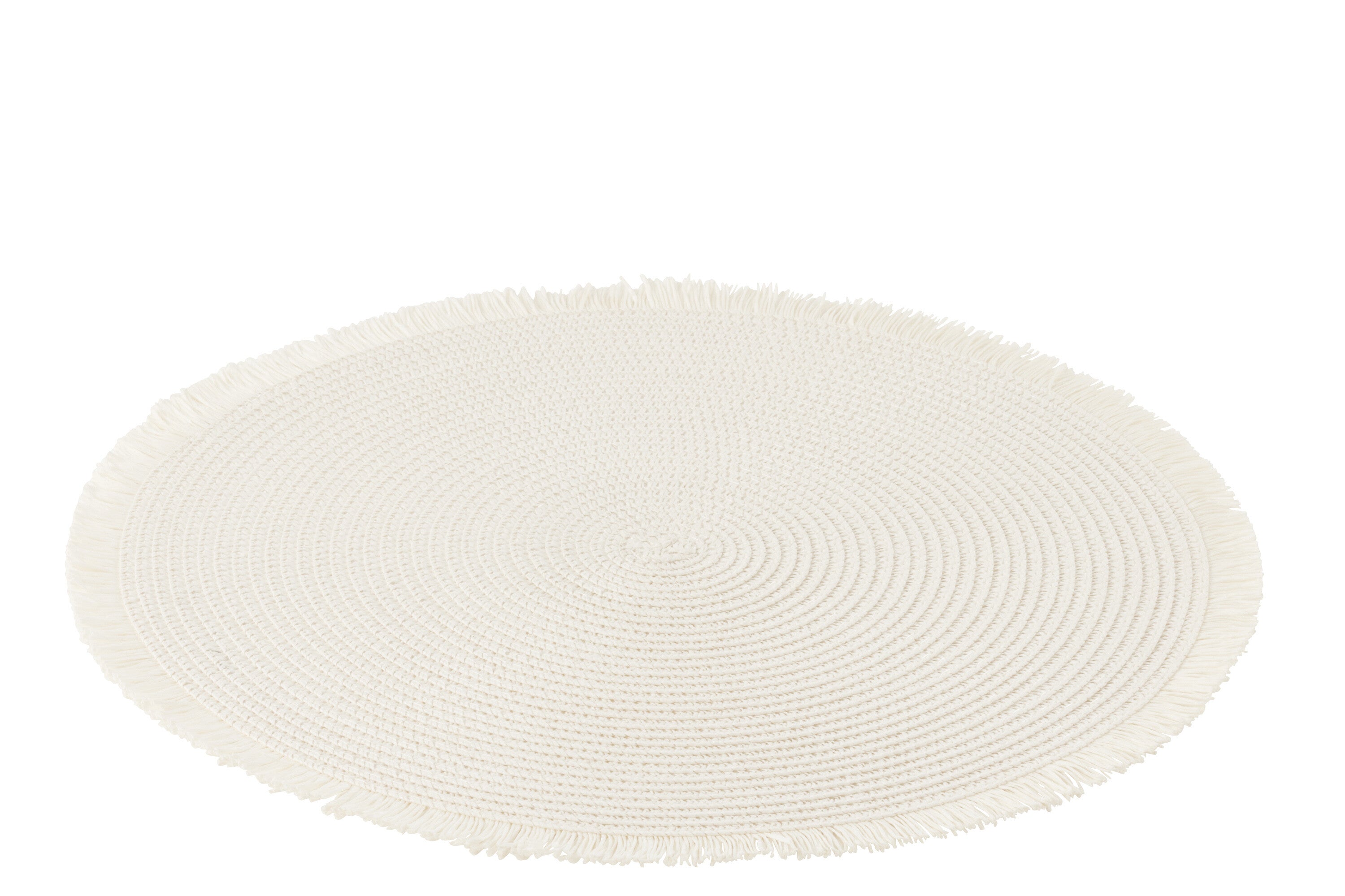 J-Line placemat Rond - papier - wit