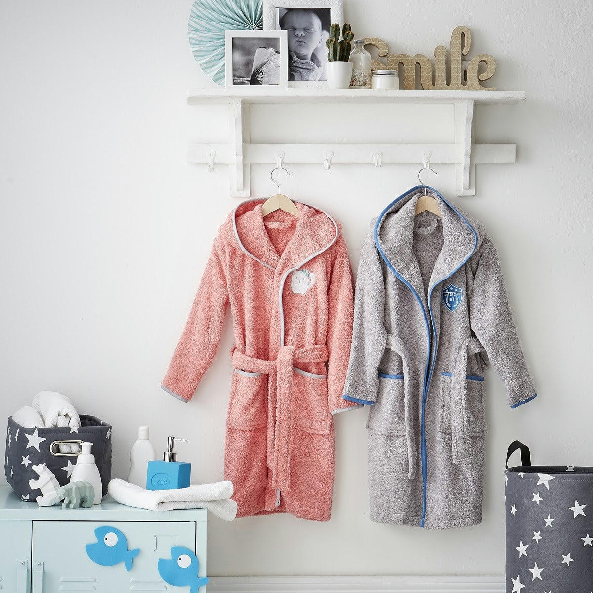 KIDS - Peignoir enfant coton rose 6ans