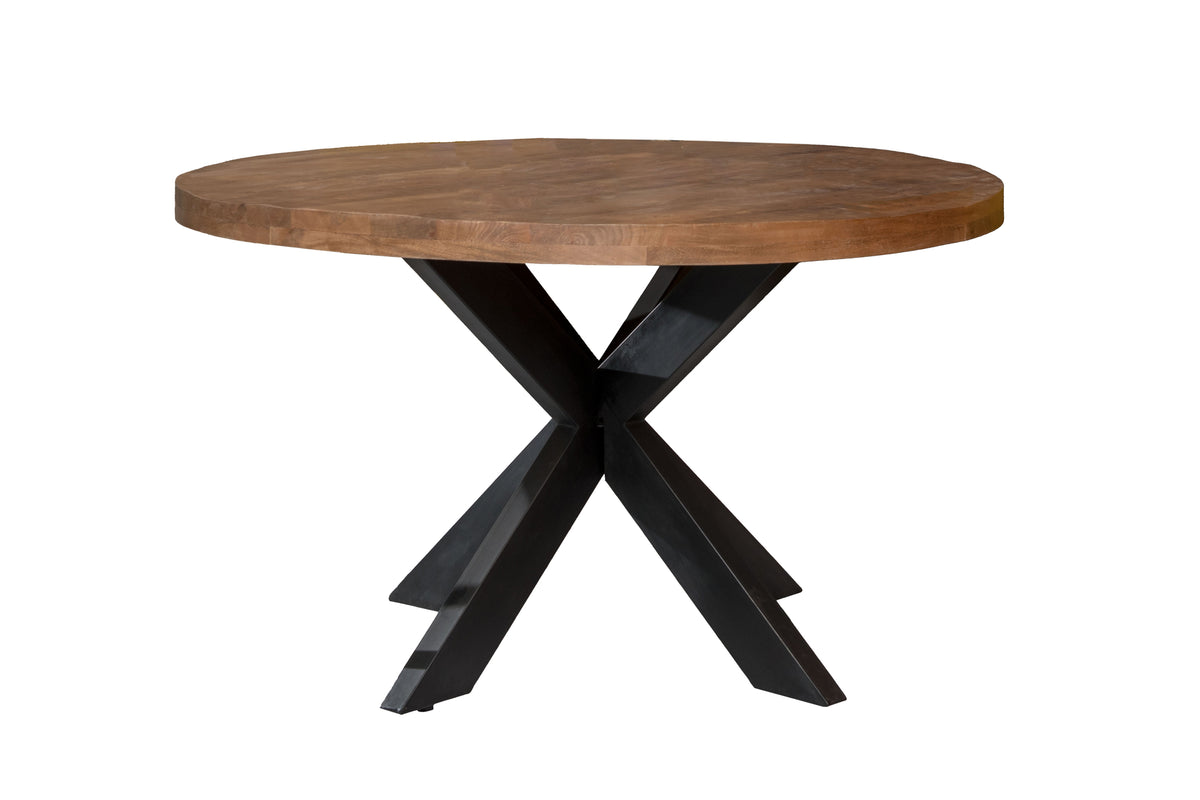 Livingfurn eetkamertafel Sturdy Round - bruin - 120x120x78
