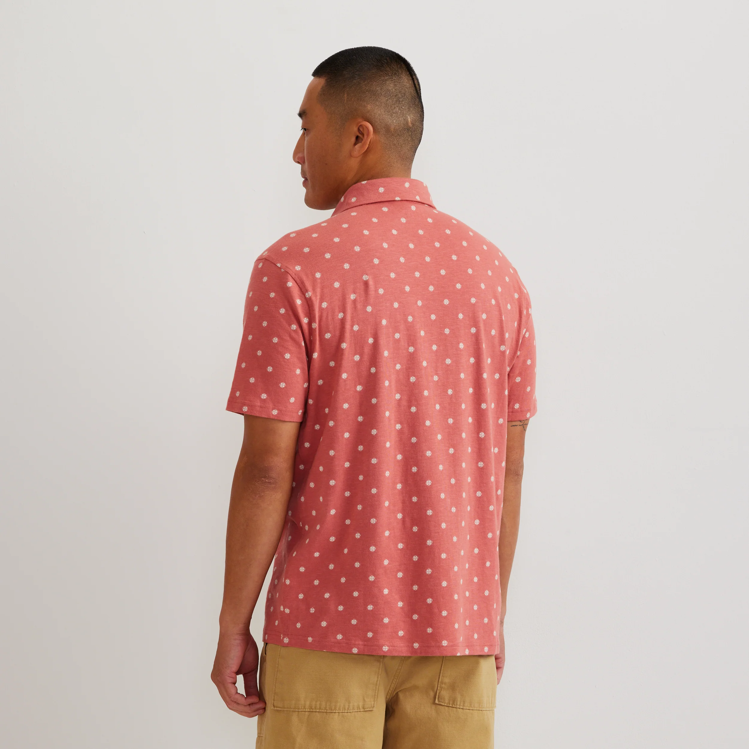 Men's Knit Baja Pocket Button-Up Shirt