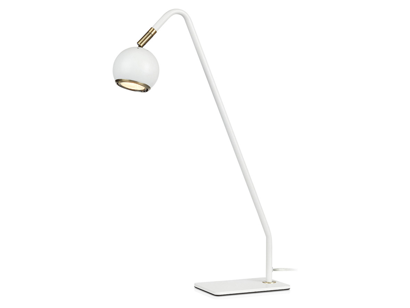 Lampka biurkowa Coco metalowa biała