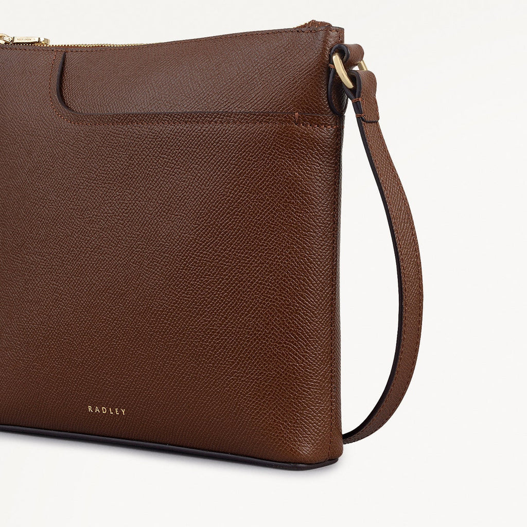 Pockets - Small Ziptop North-South Cross Body Bag