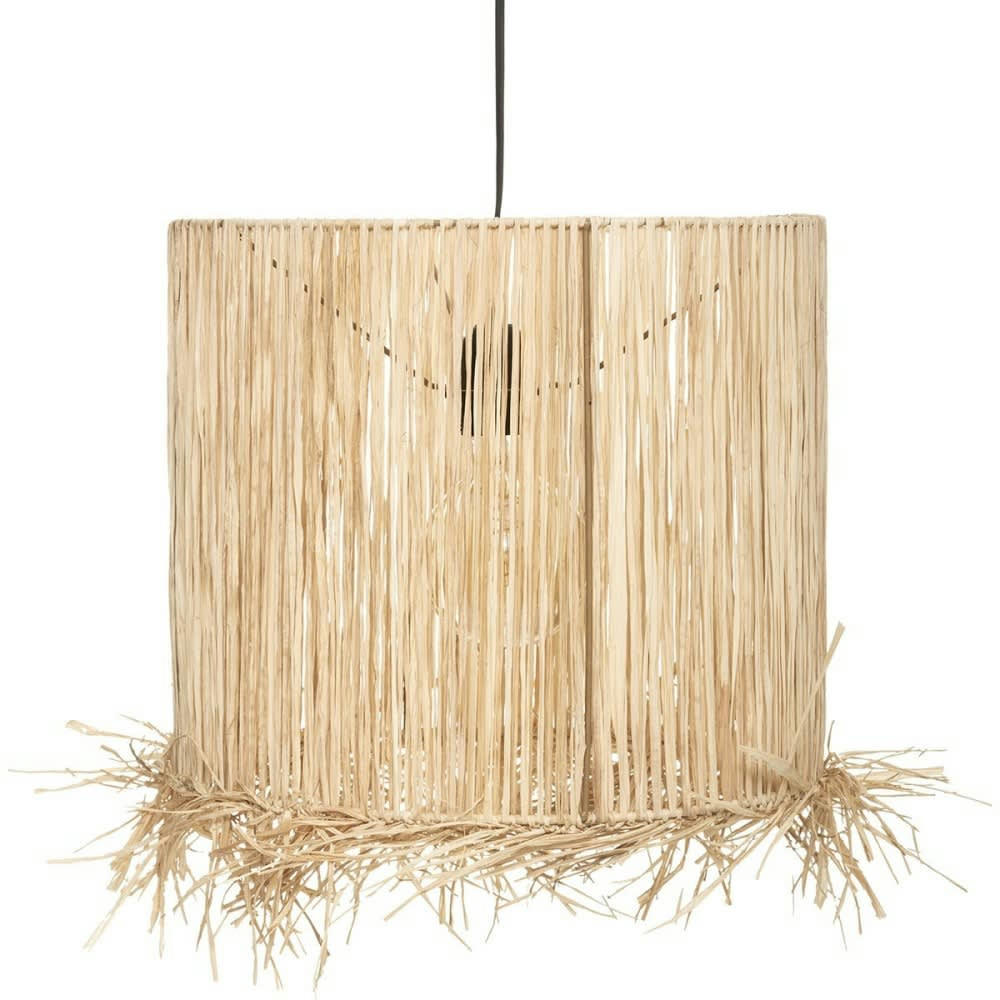 - Suspension fibres naturelles Beige
