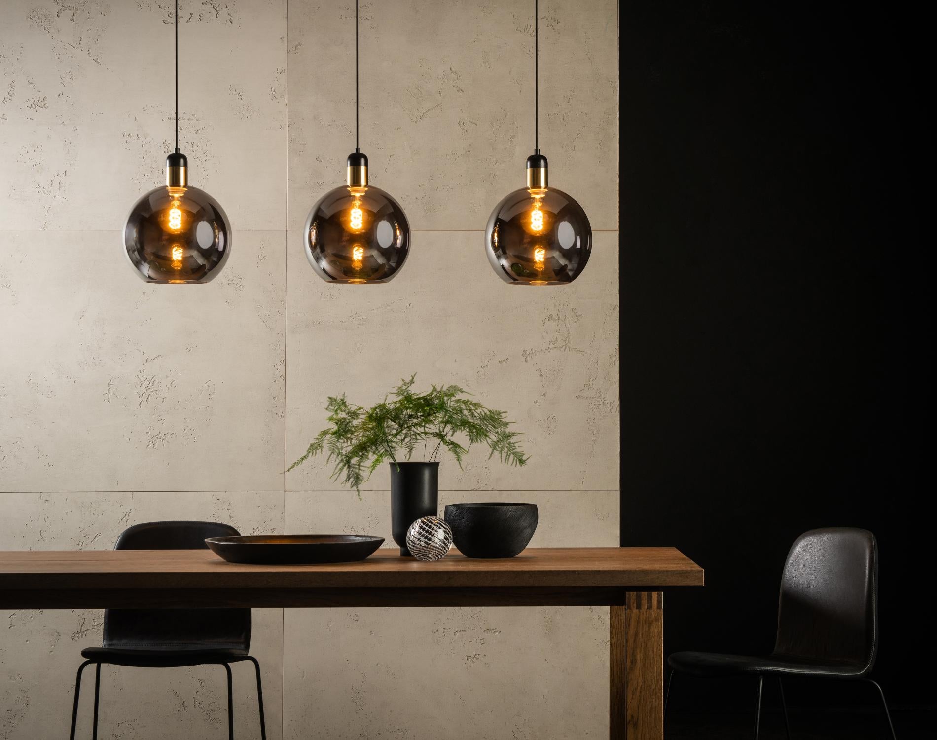 Julius 3 cluster hanglamp fumé