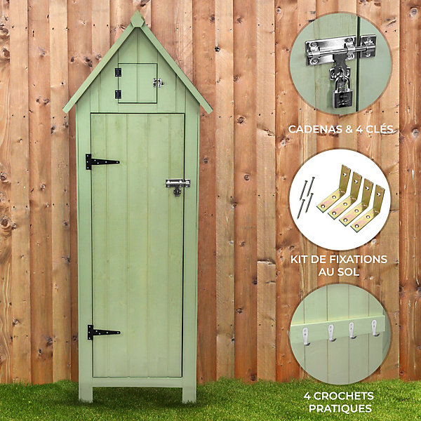 Abri de Jardin en Bois - Vert Monster Shop