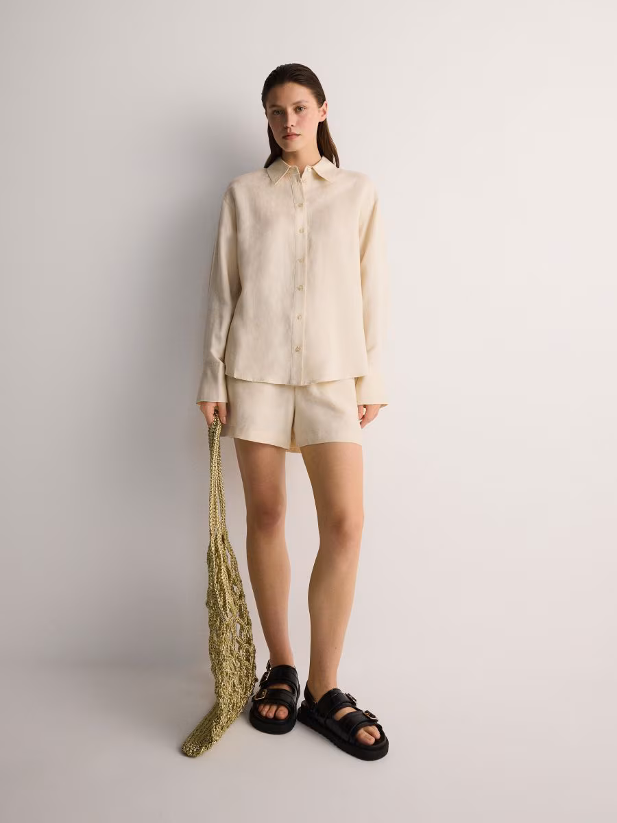 Linen Blend Shorts