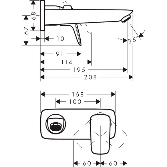 Waschtischarmatur »Logis«, Messing