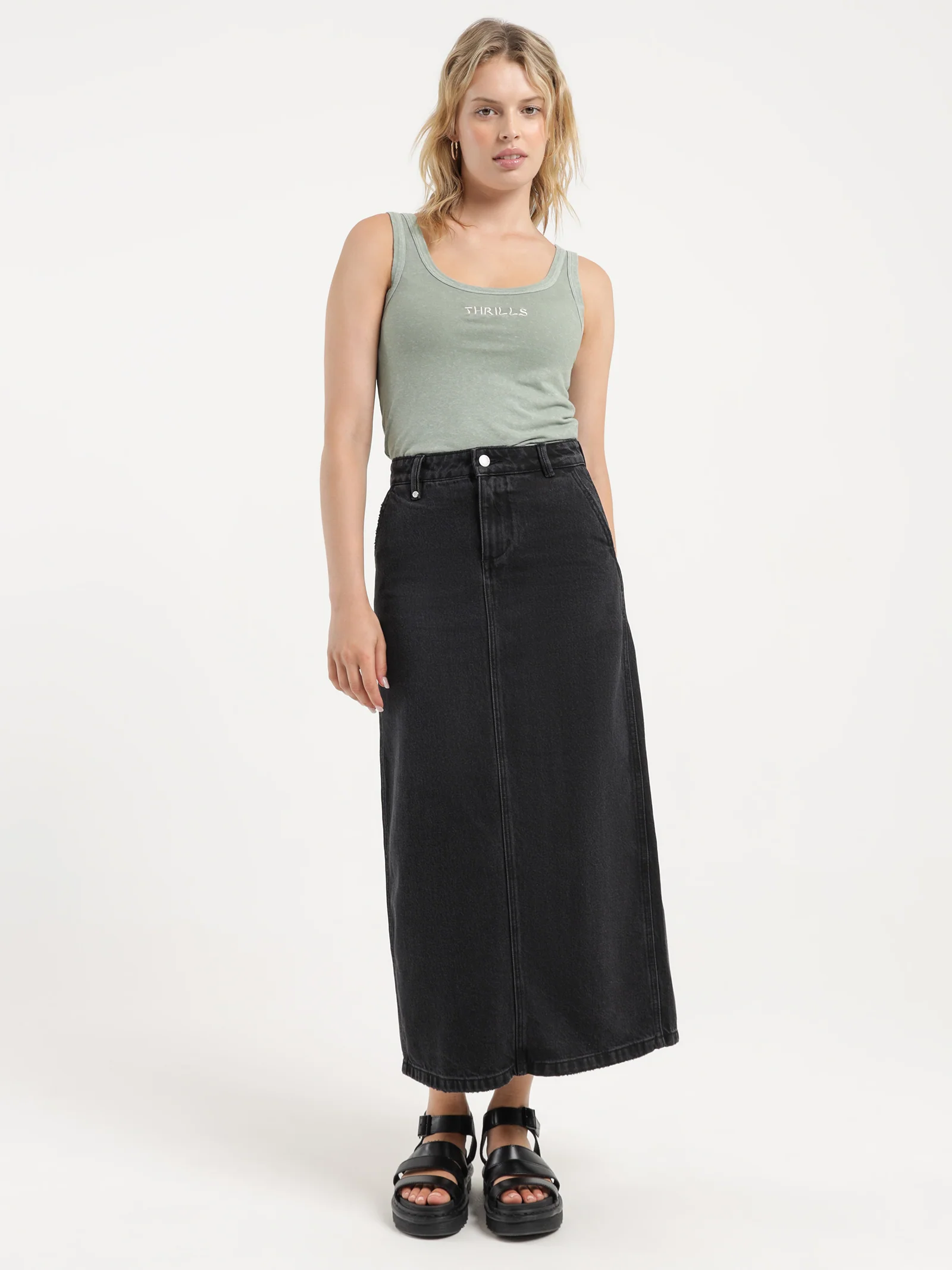Fran Maxi Denim Skirt