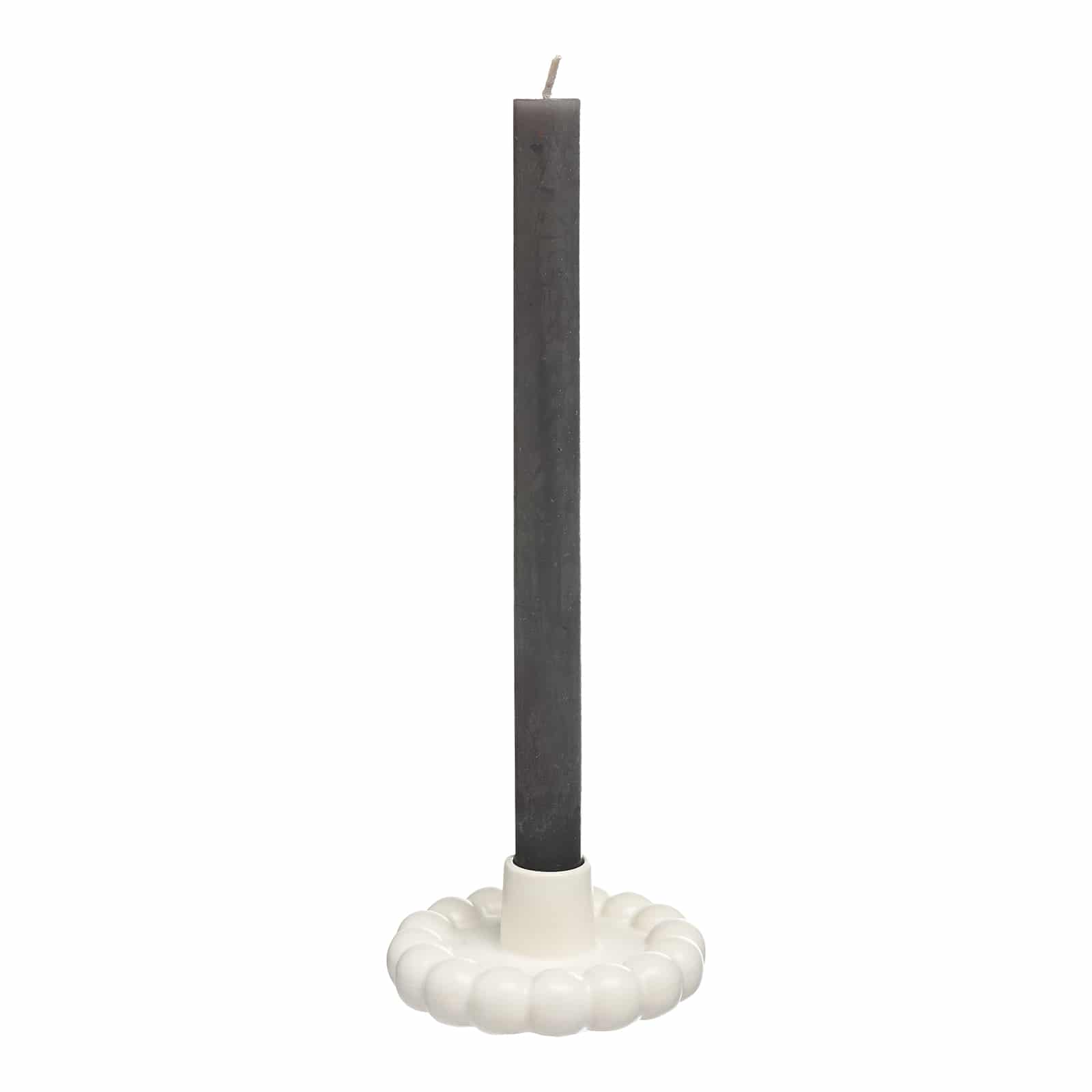 Stabkerzenhalter Kugeln Beige, ⌀ 10 cm, H 40 mm
