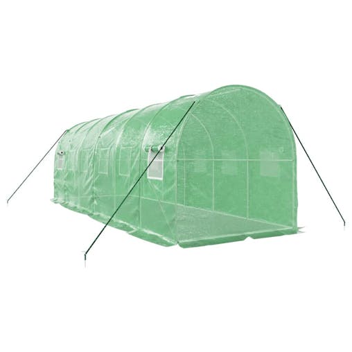 NNEVL Greenhouse with Steel Frame Green 12 m&sup2; 6x2x2 m