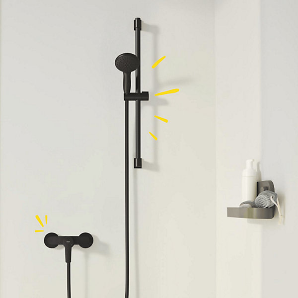 Mitigeur douche mécanique GROHE Start noir