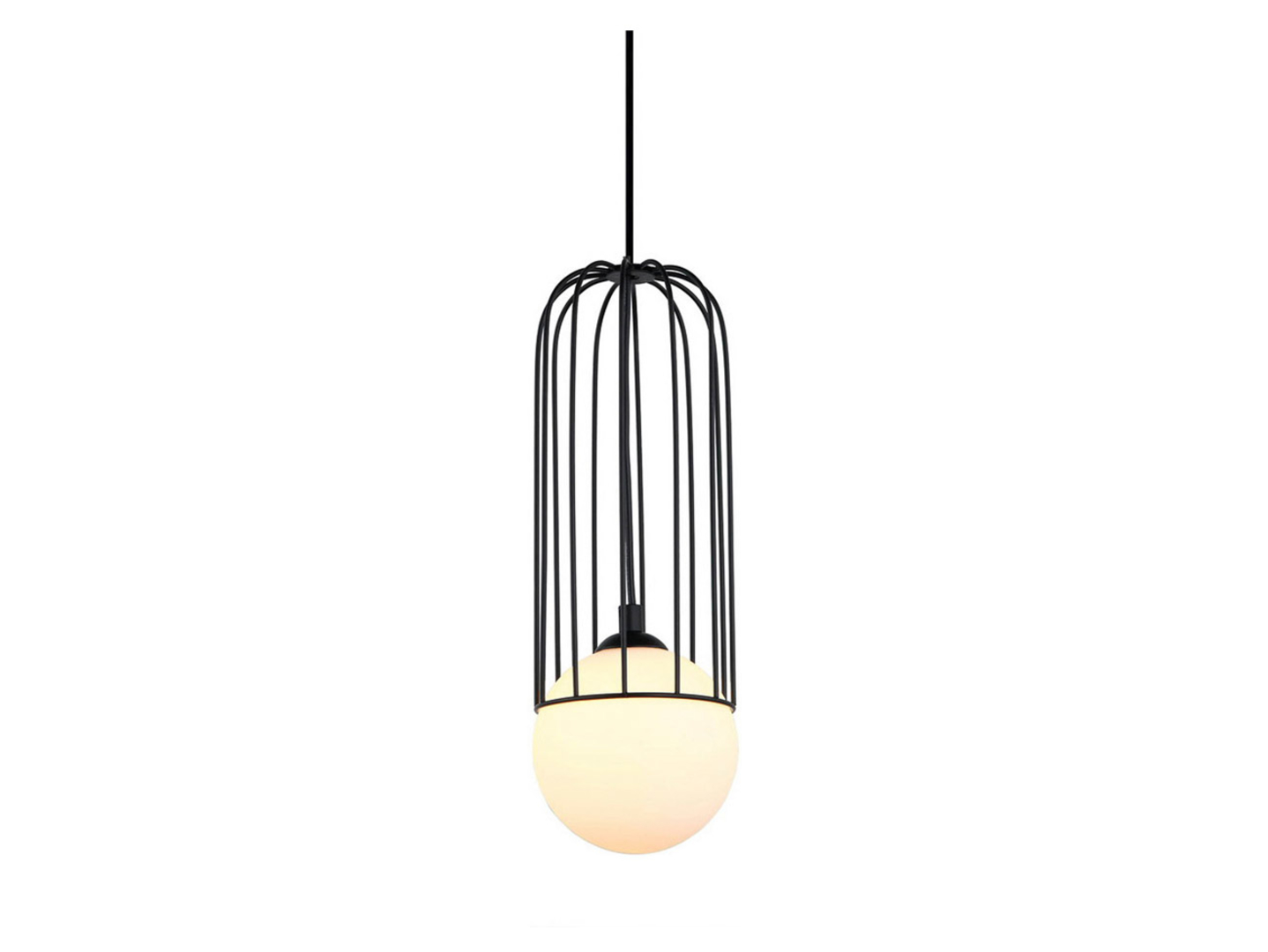 Lampa wisząca Simon 90 cm stalowa czarna