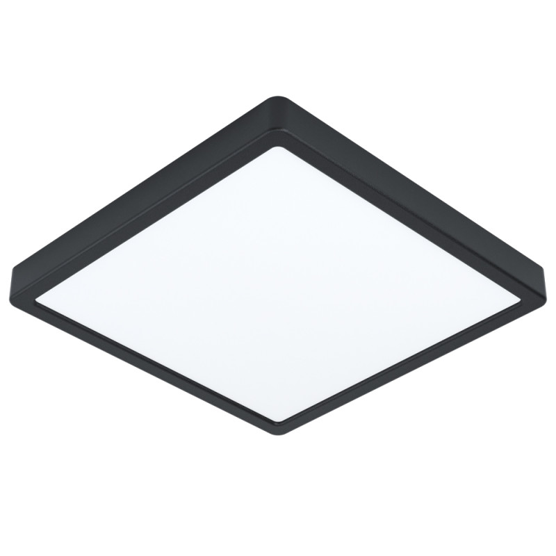 Plafonnier LED Fueva 5 noir 28,5 x 28,5 cm 4000 K 20,5 W EGLO
