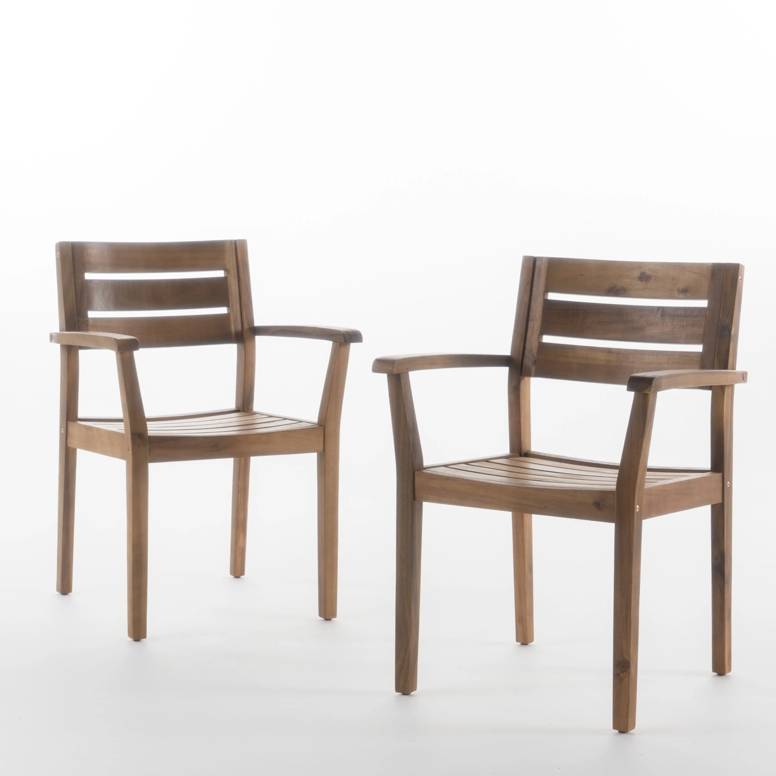 Stamford Acacia Wood Dining Chair (Set of 2) by Christopher Knight Home