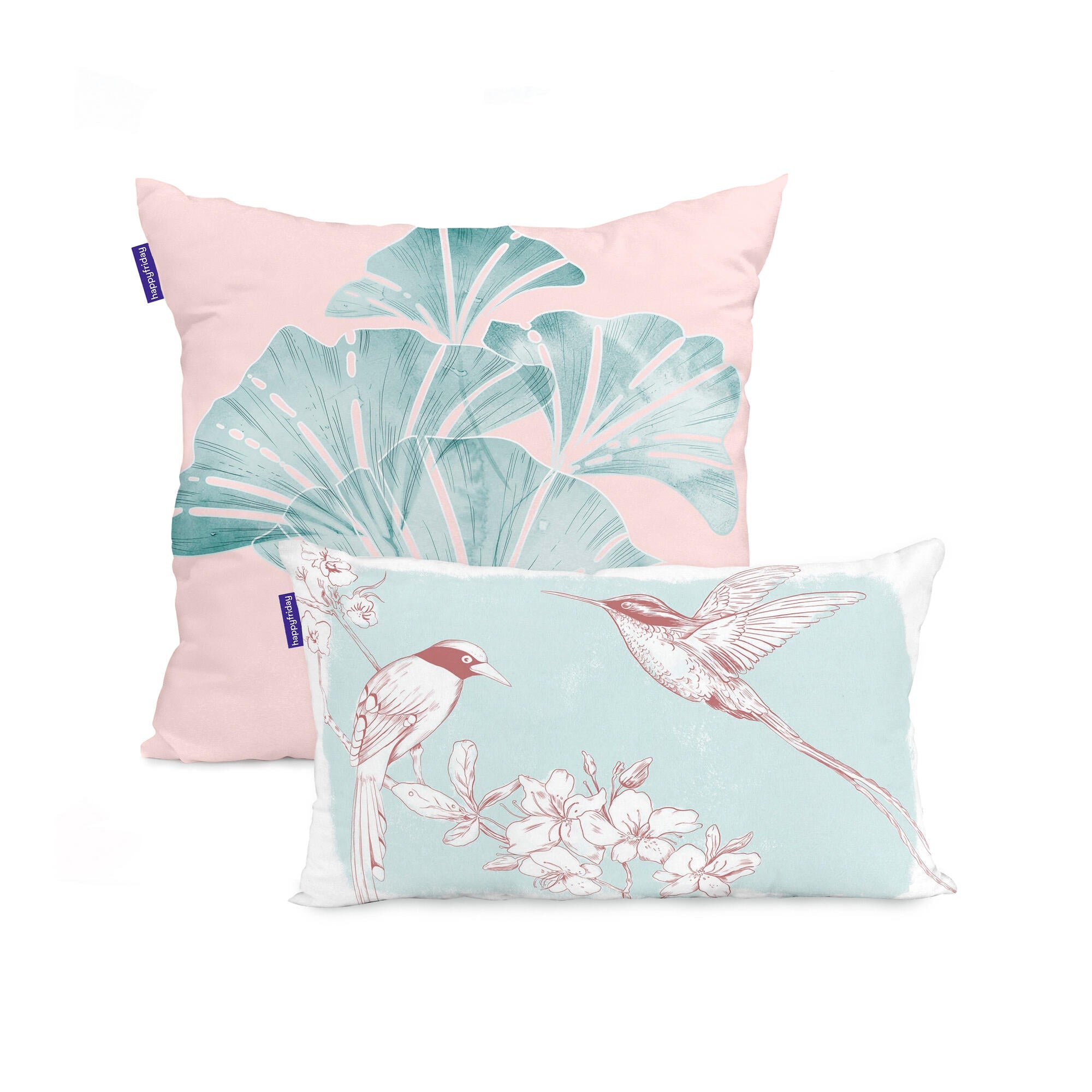 Happy Friday Set van 2 kussenhoezen Chinoiserie Birds