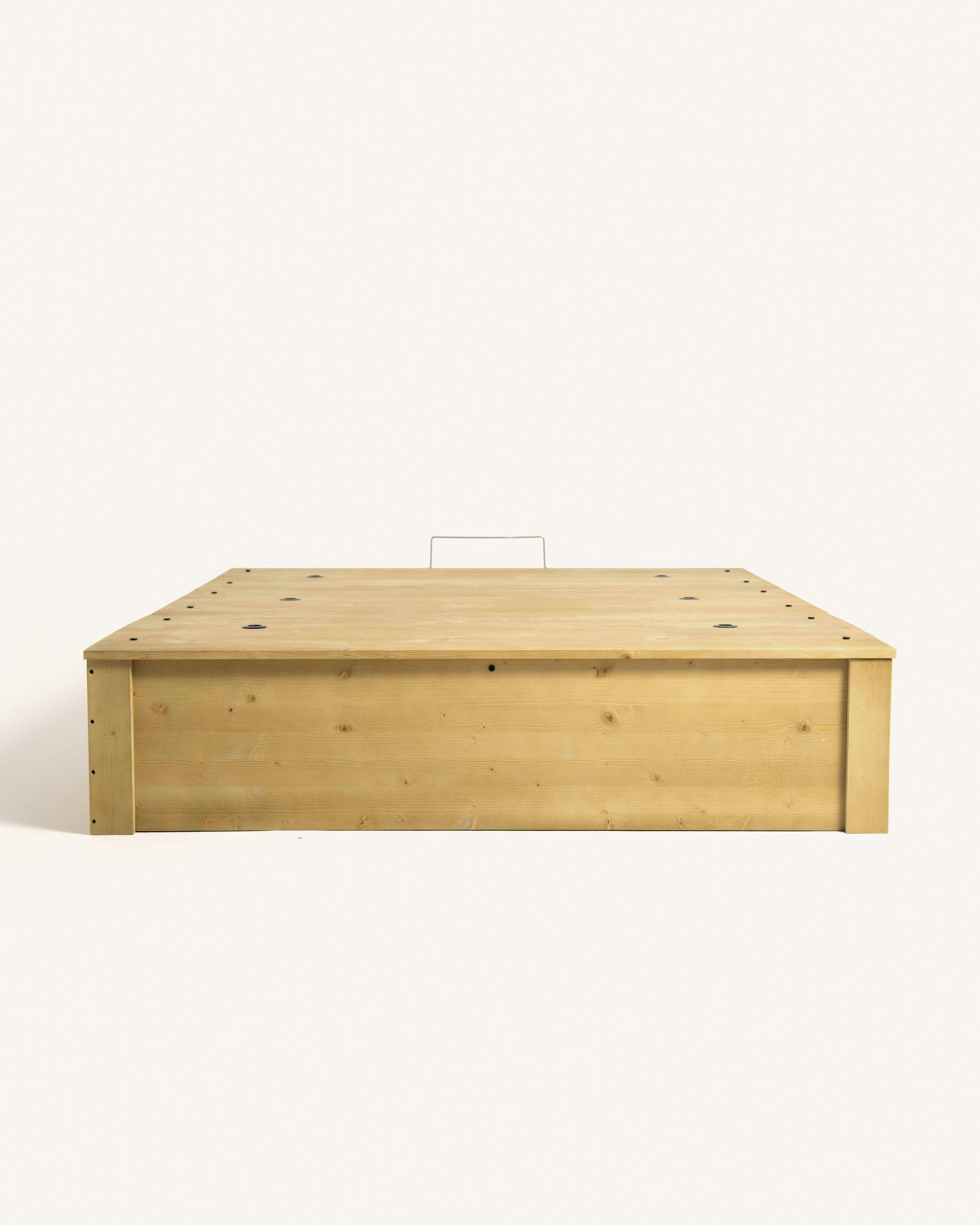 DELDEL - Canapé en bois  de couleur naturel 180 cm