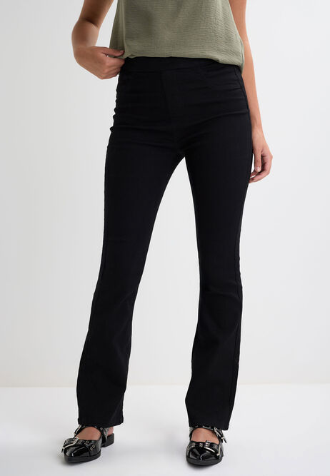 Womens Black Wash Kate Bootcut Jeggings
