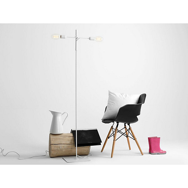 Lampadaire twigo floor 2 43 x 43 x 160 cm Blanc