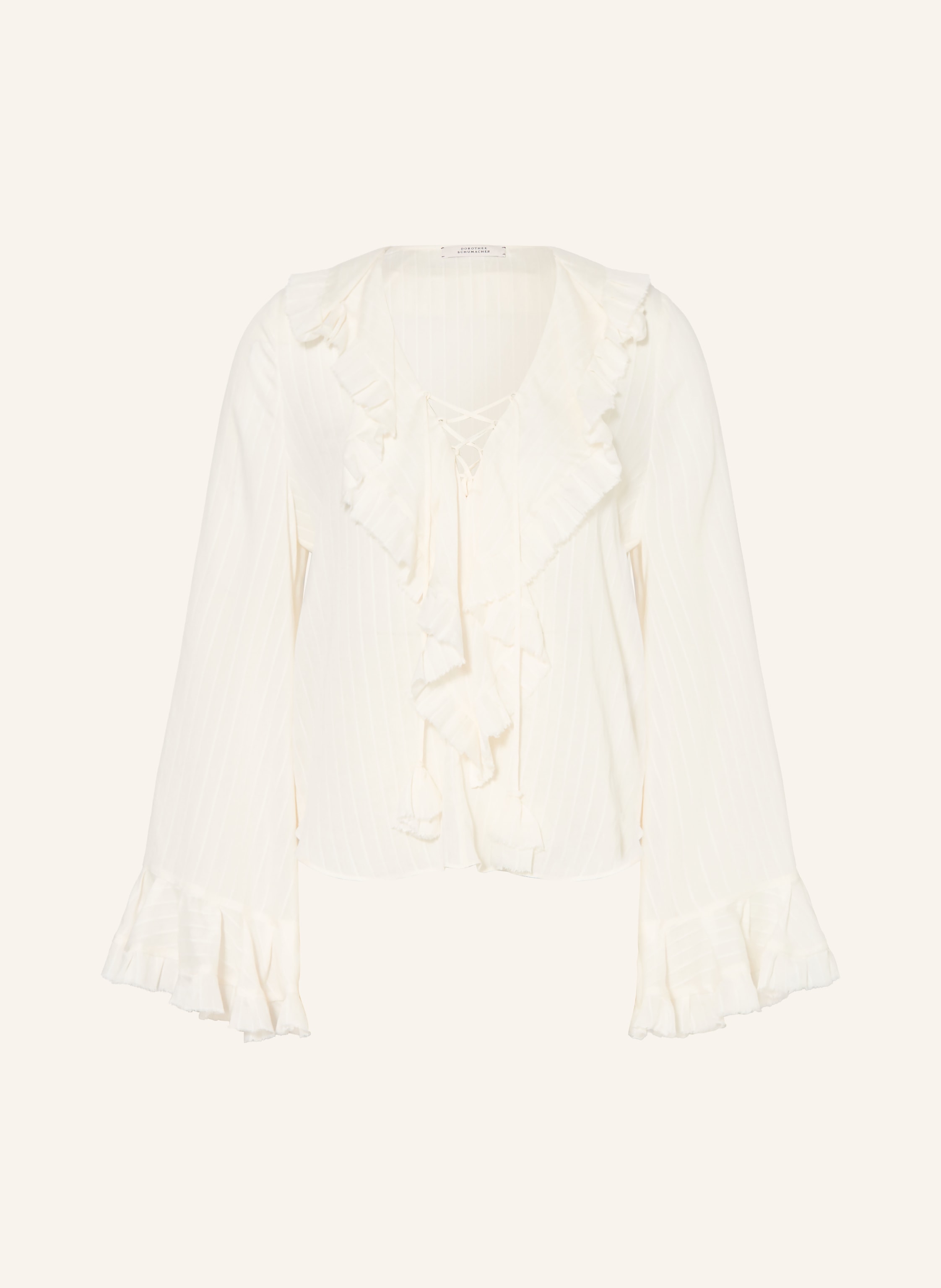 DOROTHEE SCHUMACHER Blusenshirt SOFT STRIPES mit Volants und Rüschen