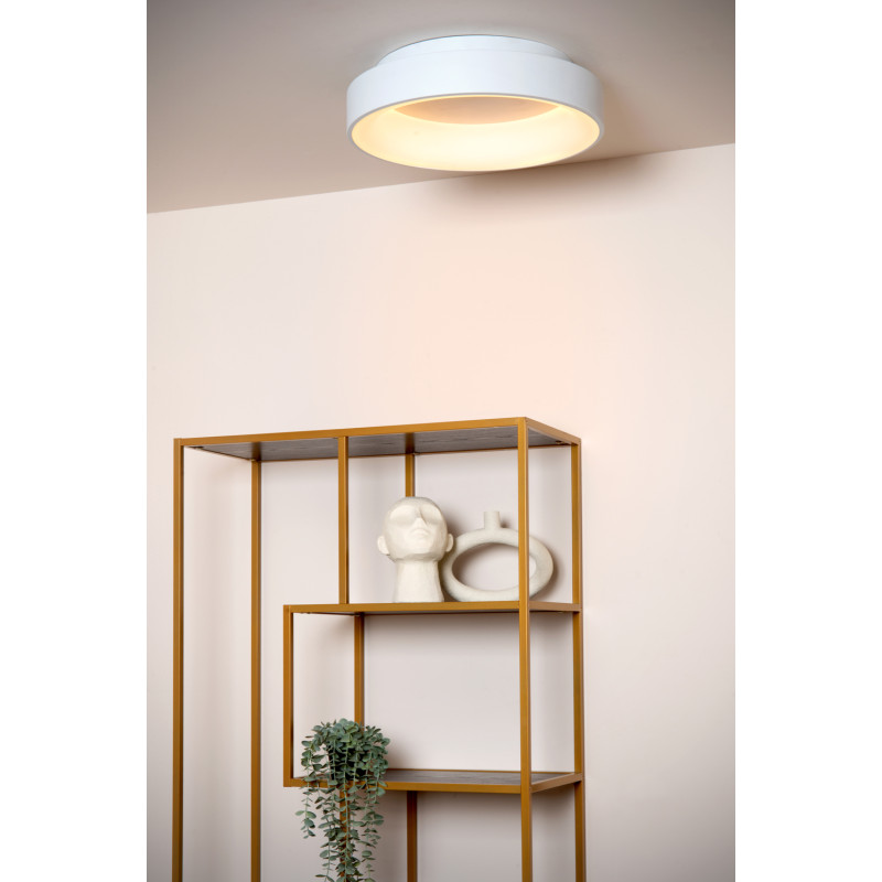 Plafonnier LED Mirage blanc Ø 45 cm 1400 lm 33 W LUCIDE